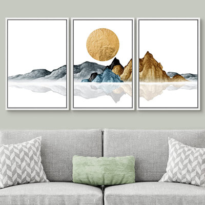 IDEA4WALL Sun Mountain Landscape Forest Lake Abstract IDEA4WALL Sun Mountain Landscape Forest Lake Abstract